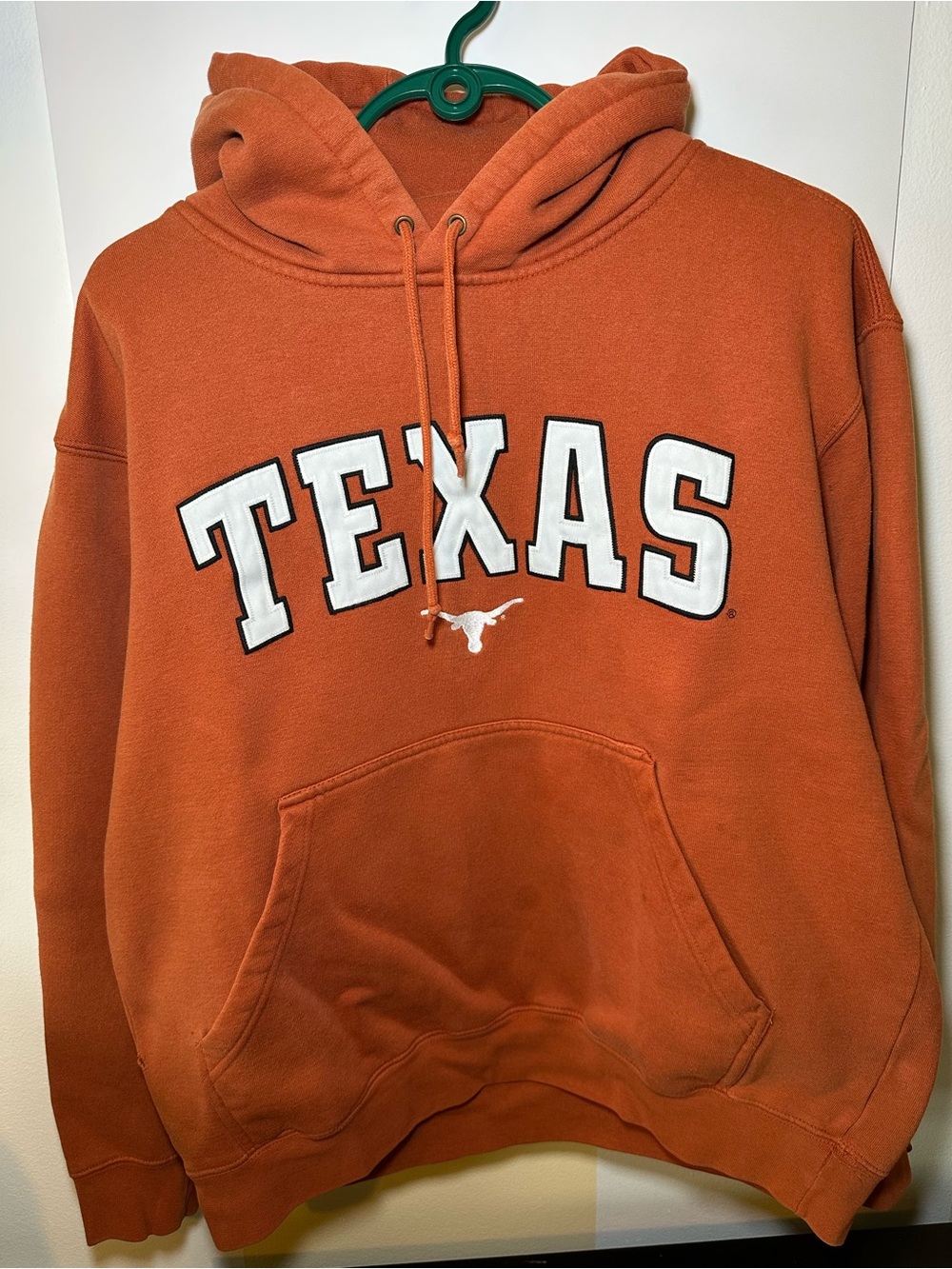 Vintage Champs Texas Longhorns Orange Pullover Hoodie Mens size Medium